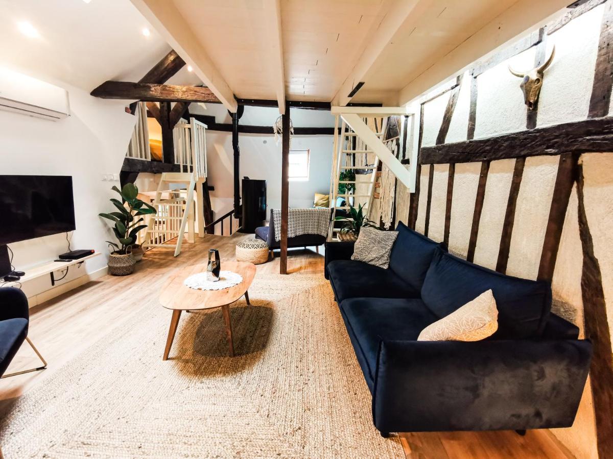 ブールジュLoft Atypique Au Calme Avec Cour Privativeアパートメント エクステリア 写真